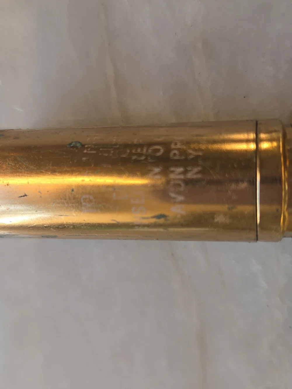 Vtg Mid-Cent Gold Lipstick Lot Helena Rubinstein Wedding Band & Avon Mirror Case